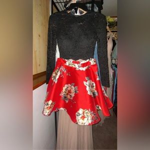 Two piece homcoming dress.